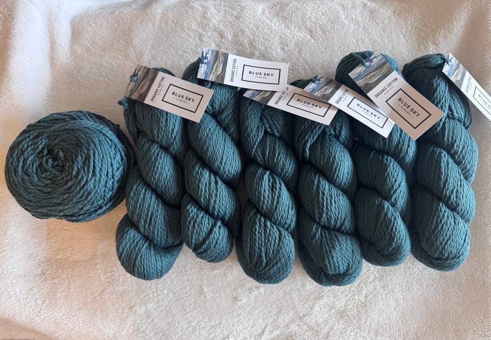 Blue Sky Fibers Organic Cotton Worsted Weight in Color Jasper no. 636